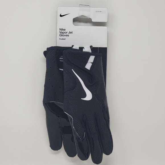 Nike Vapor Jet 8.0 Receivers Football Gloves Unisex Size S Black FZ7404-069 New - Picture 1 of 6